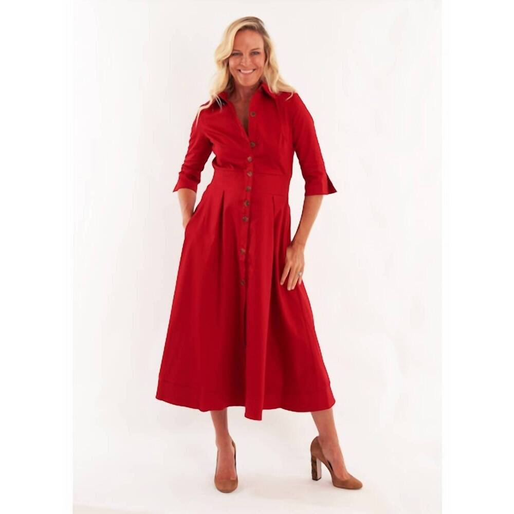 NEW CK BRADLEY monaco midi dress in mulberry